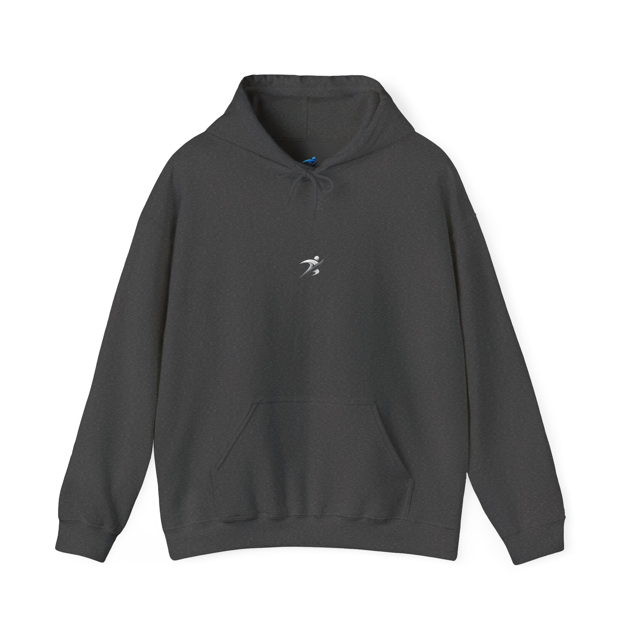 Minimal White Hoodie with Tiny Swift Bird Emblem