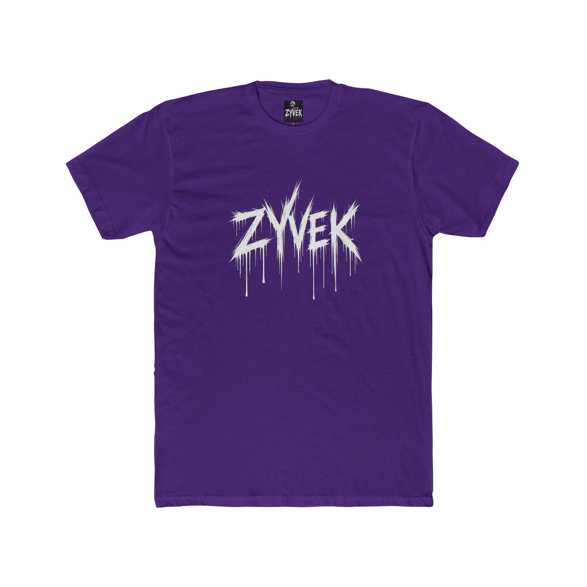 Zyvek Drip Logo Tee — Gothic Streetwear Graphic T-Shirt