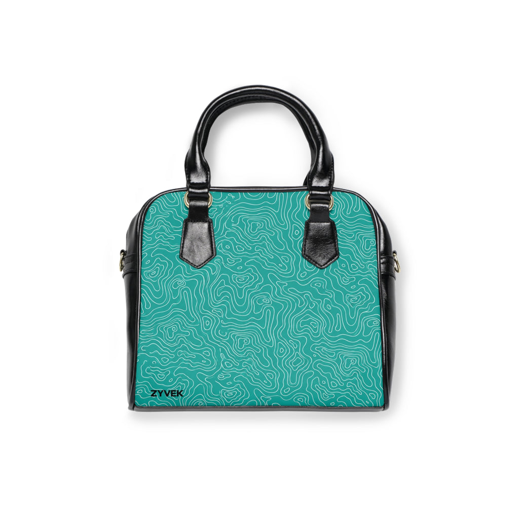ZYVEK Topography Handbag – Aqua Edition