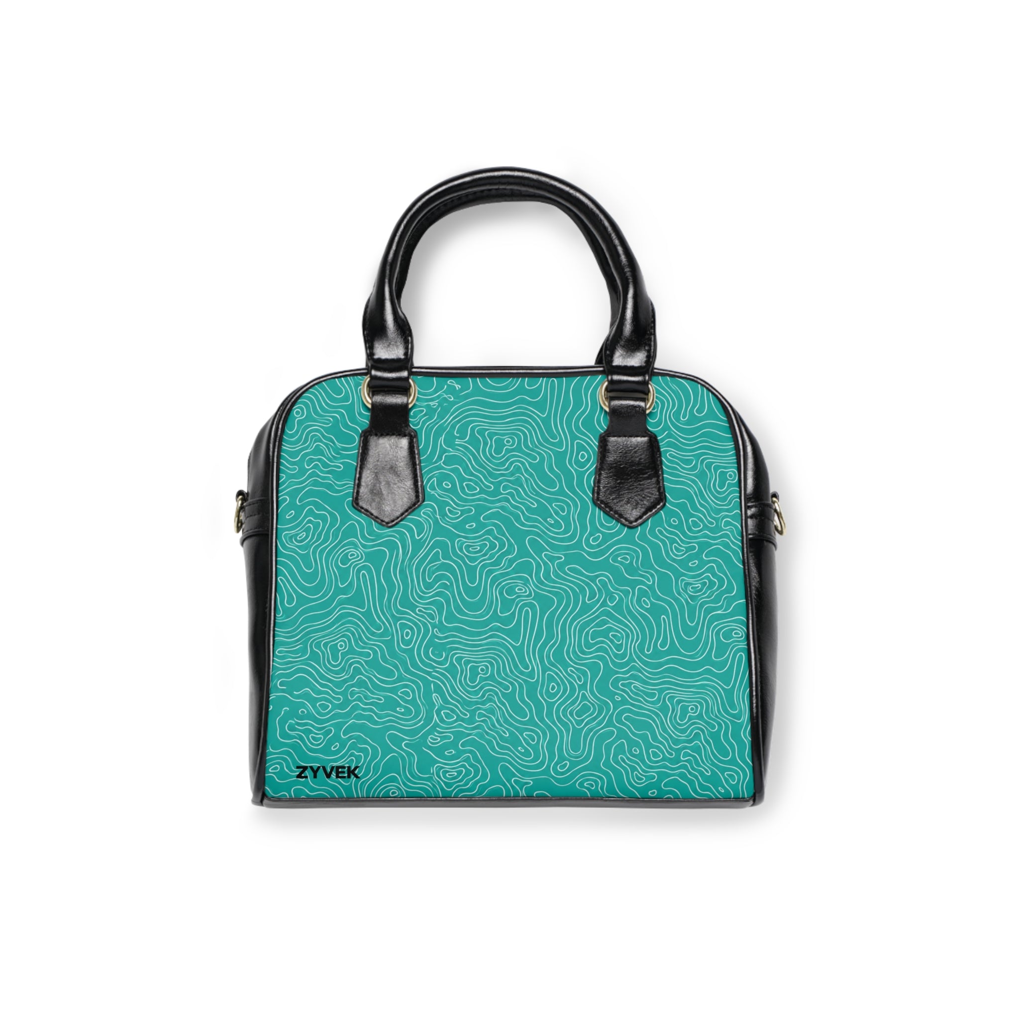 ZYVEK Topography Handbag – Aqua Edition