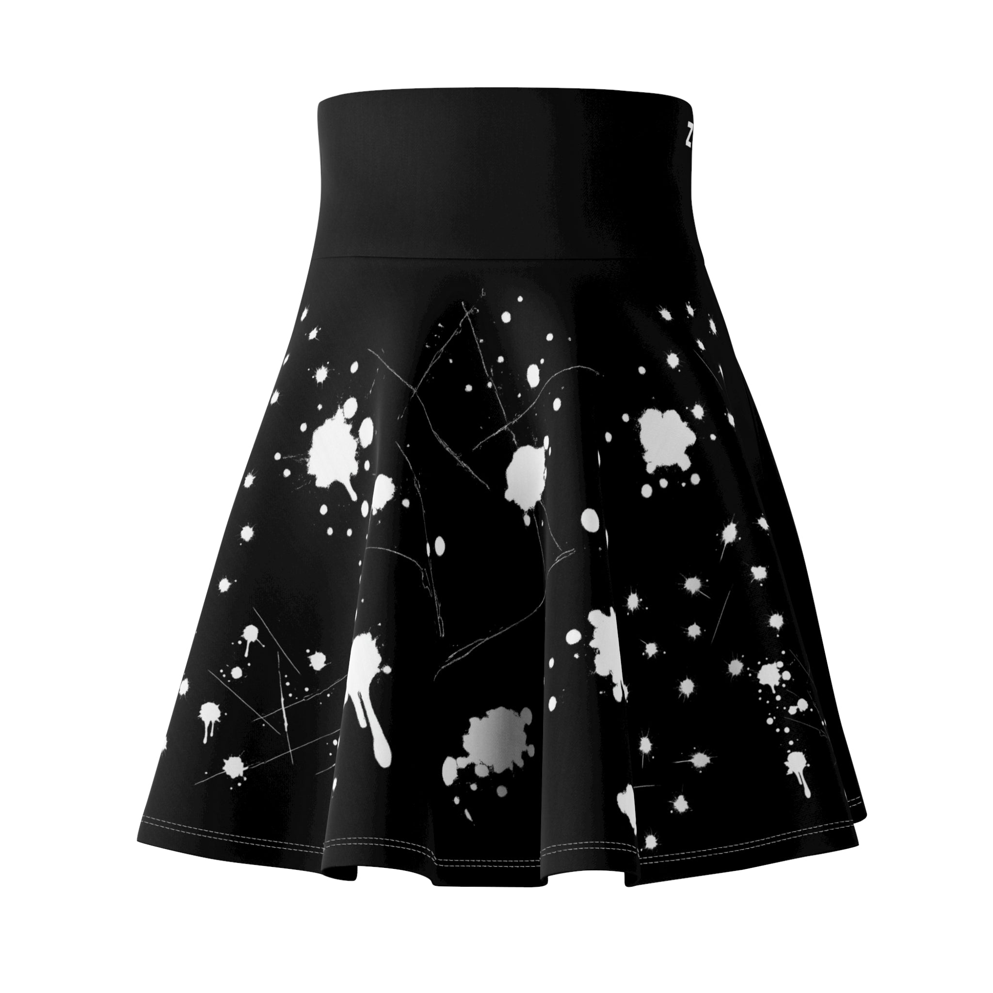 ZYVEK NightInk Skater Skirt – Artistic Urban Streetwear