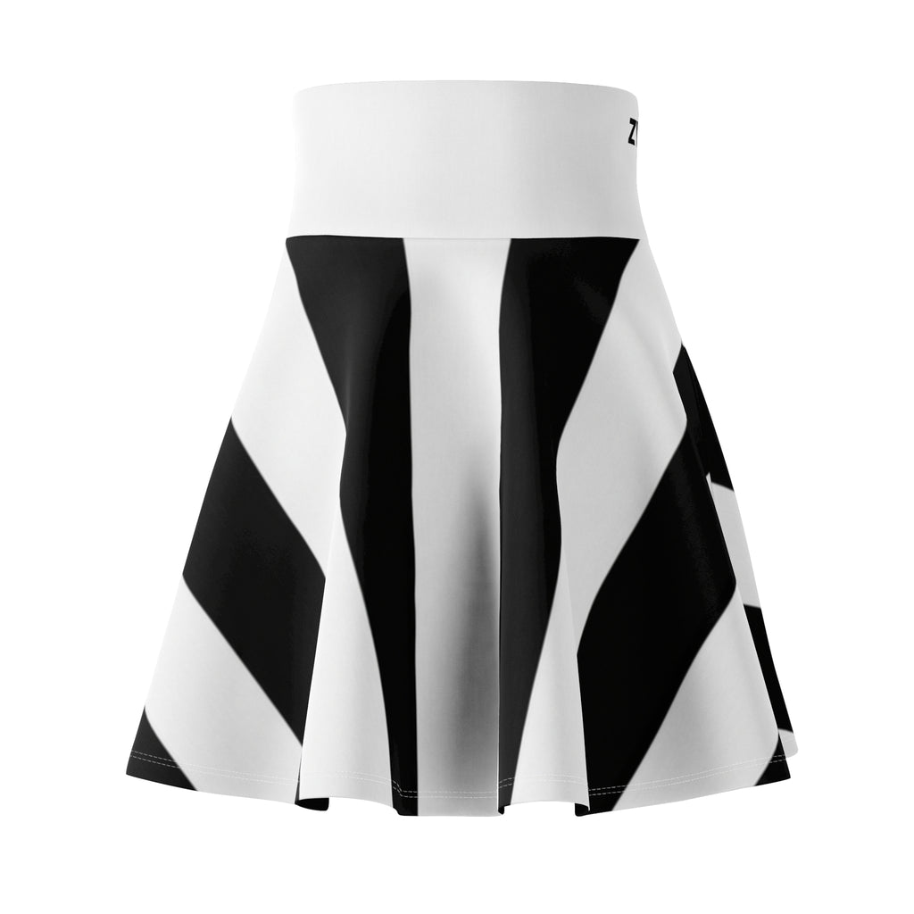 ZYVEK Zebra Motion Skater Skirt