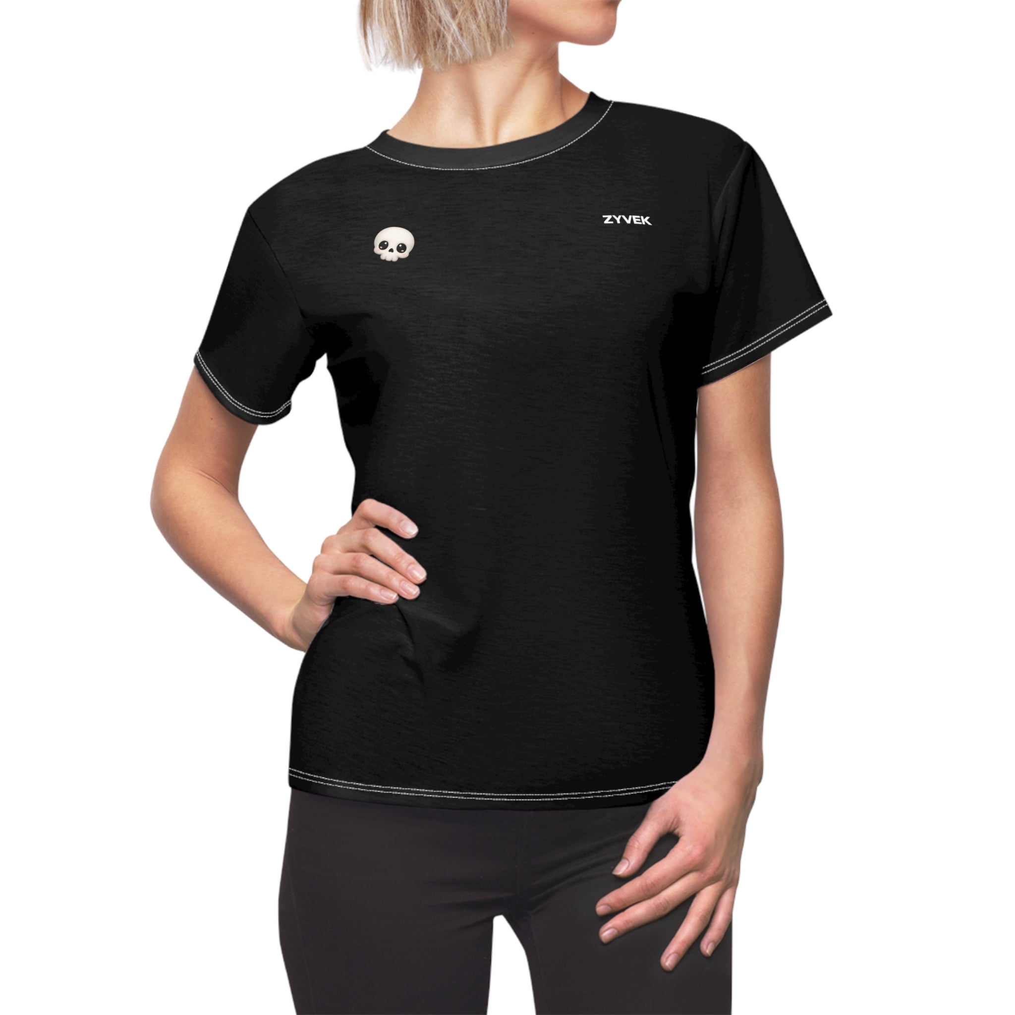 ZYVEK Shadow Skull Tee – Black Edition
