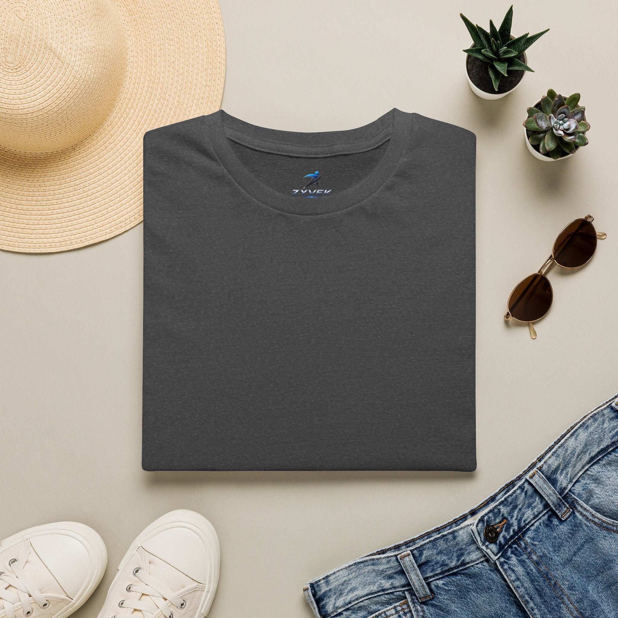 ZYVEK Essential Classic Tee – Minimal Unisex T-Shirt