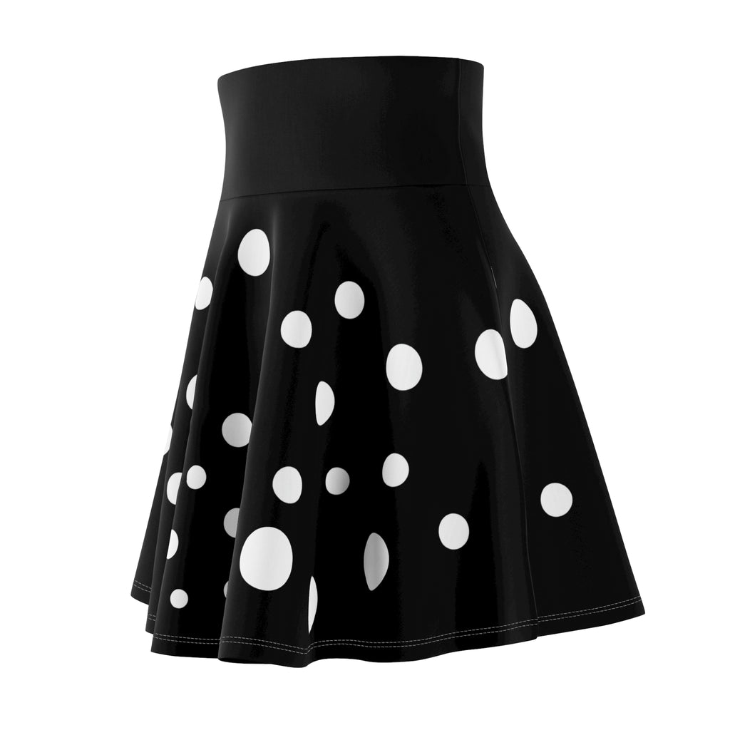 ZYVEK Midnight Polka Skater Skirt – Retro Chic Streetwear
