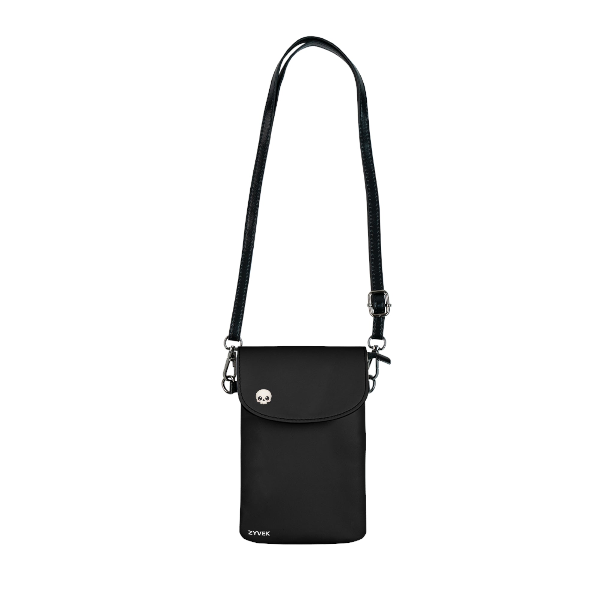 slim cell phone Black High-Waist Skater Skirt — Flared A-Line Mini for Everyday & Night Out