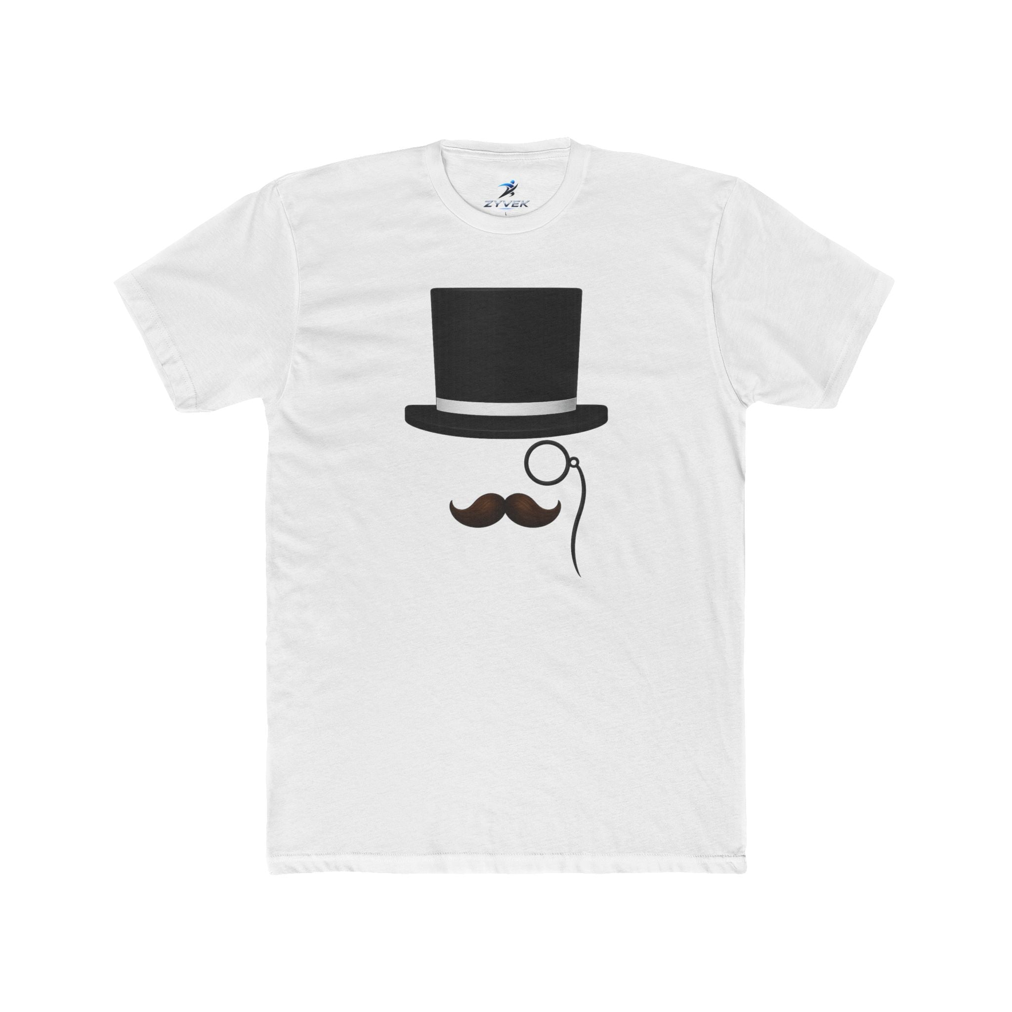 Top Hat & Moustache Tee – Vintage Gentleman Graphic T-Shirt