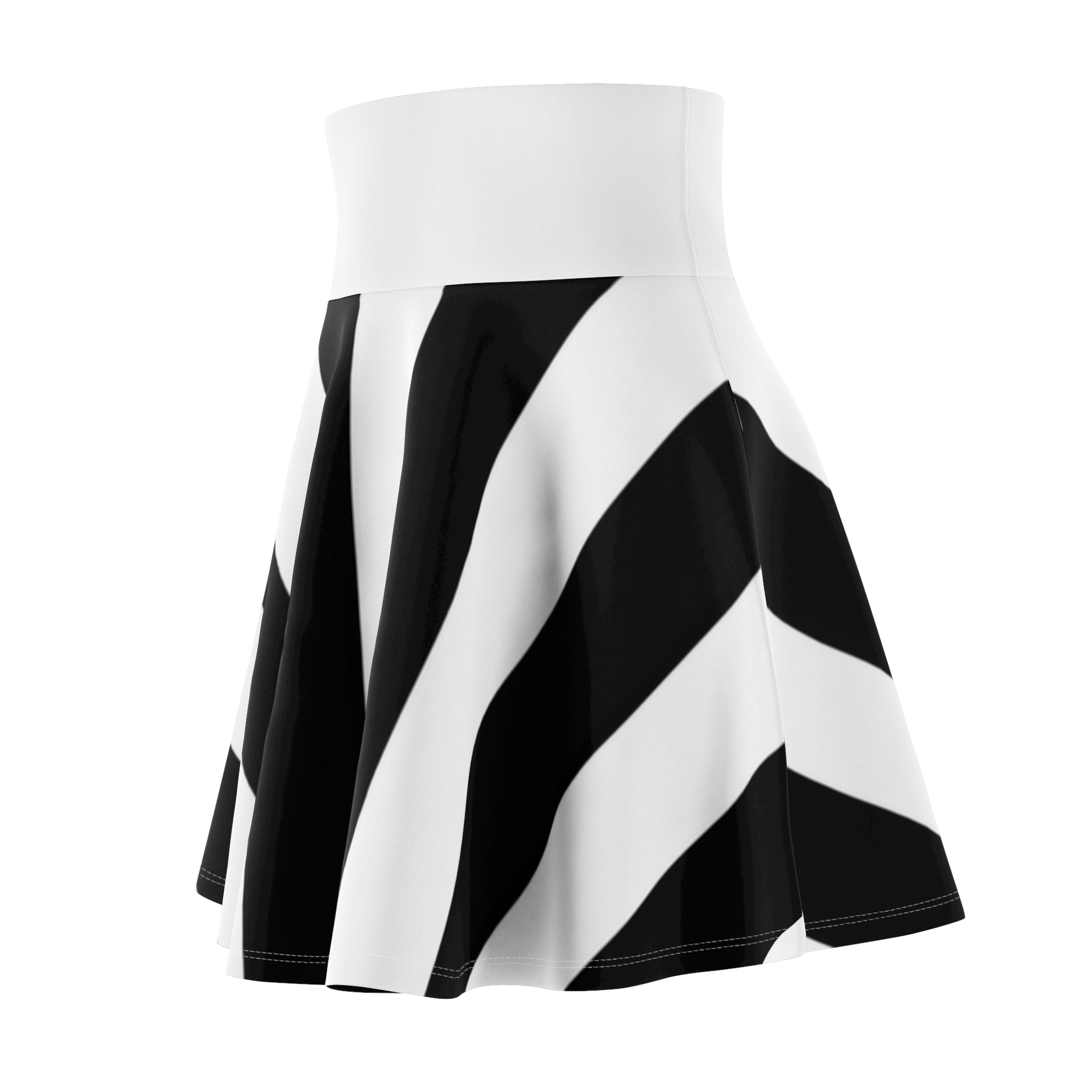 ZYVEK Zebra Motion Skater Skirt
