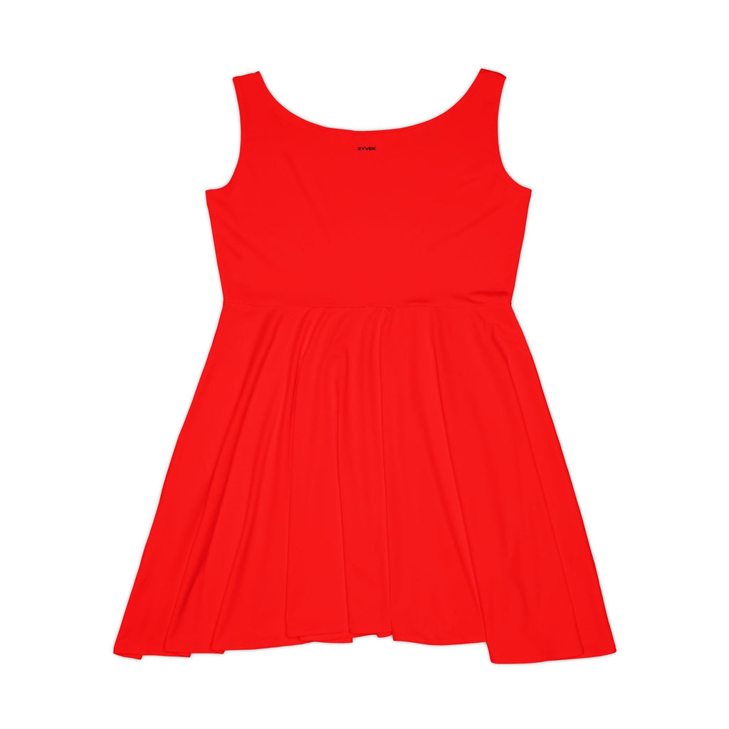 ZYVEK ScarletFlow Dress – Elegant Sleeveless Red Dress