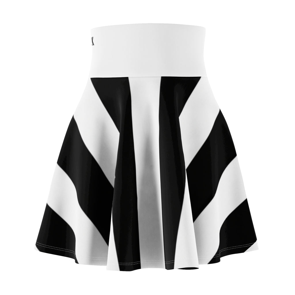 ZYVEK Zebra Motion Skater Skirt