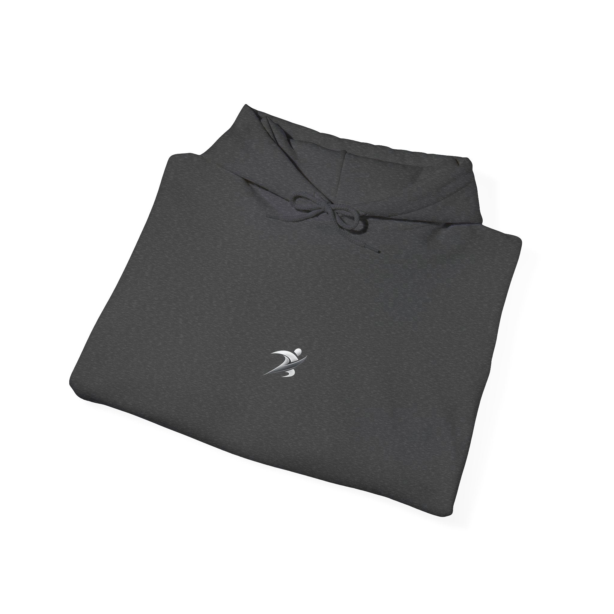 Minimal White Hoodie with Tiny Swift Bird Emblem