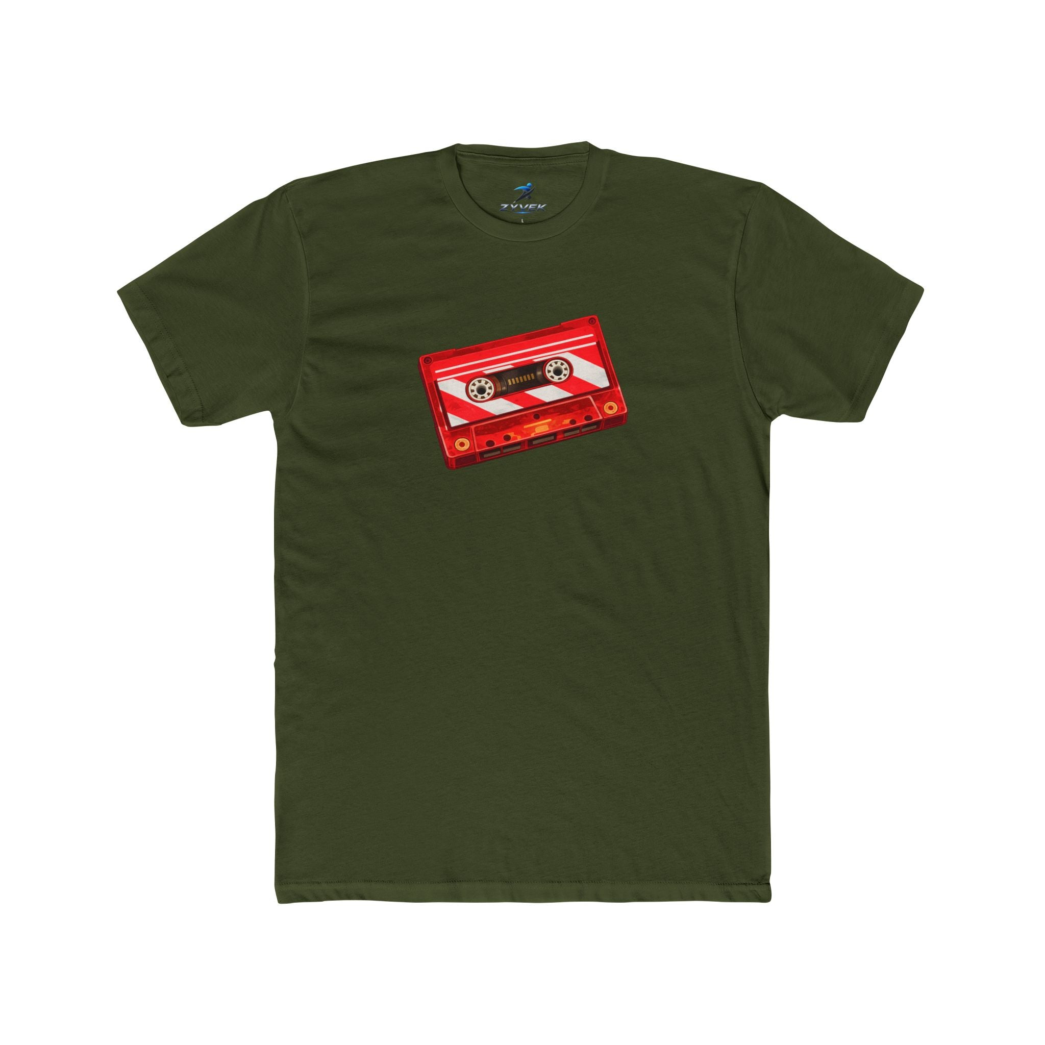 Retro Red Cassette Tape T-Shirt — Vintage Music Tee