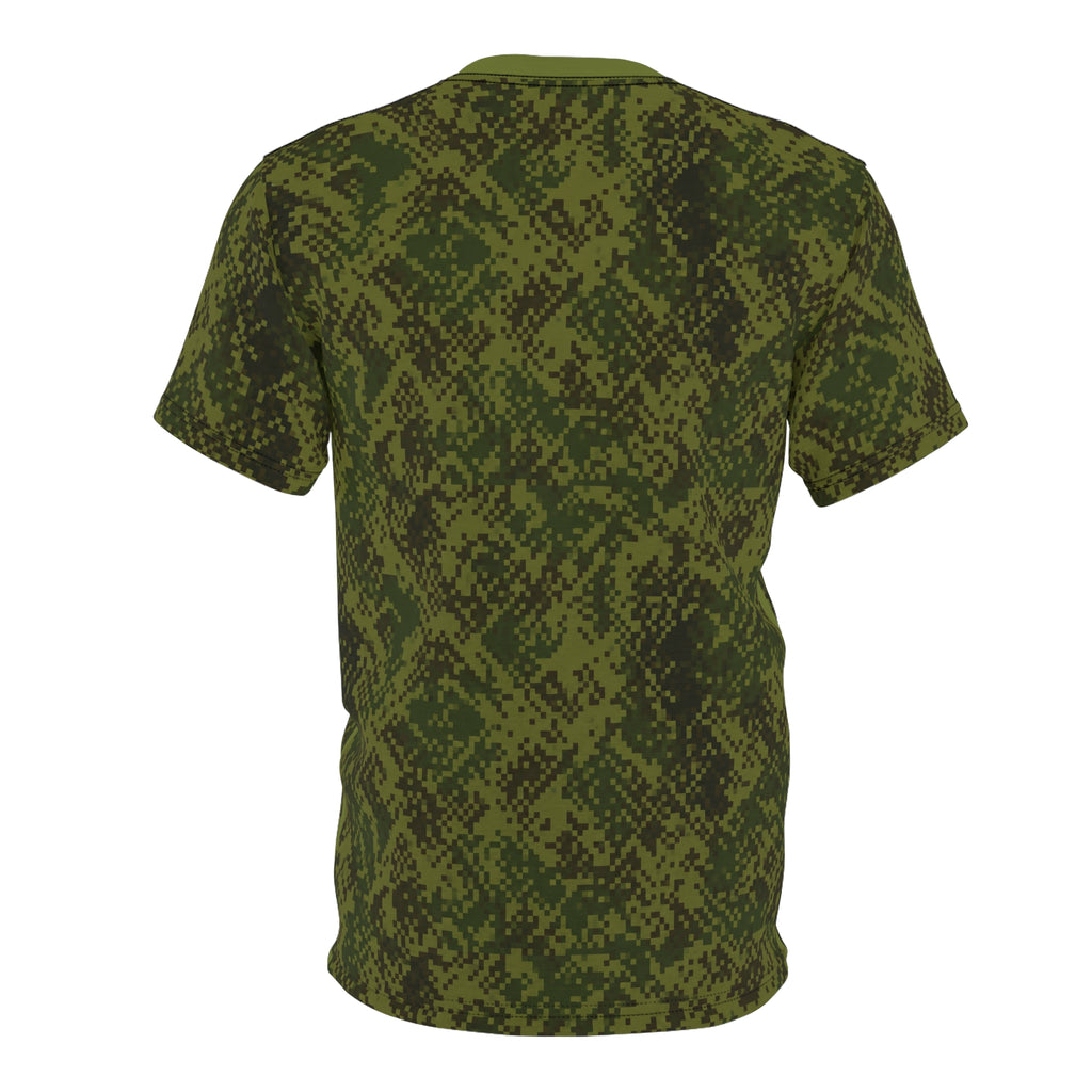 Olive Digital Camo Tee — All-Over Print Military Style