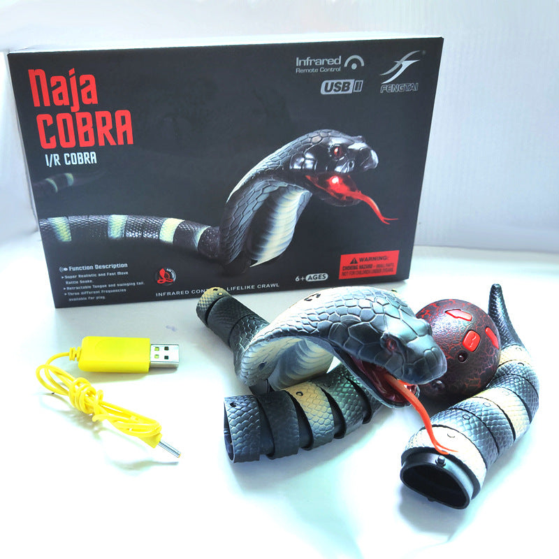 Smart Sensing Interactive Snake Toy for Cats – USB Rechargeable Automatic Pet Toy.  remote control