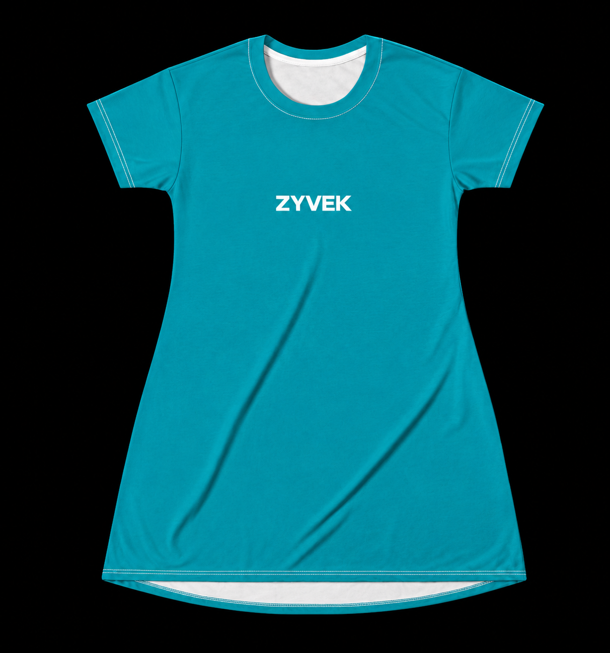 ZYVEK Ocean Tee Dress – Minimalist Casual Everyday Dress