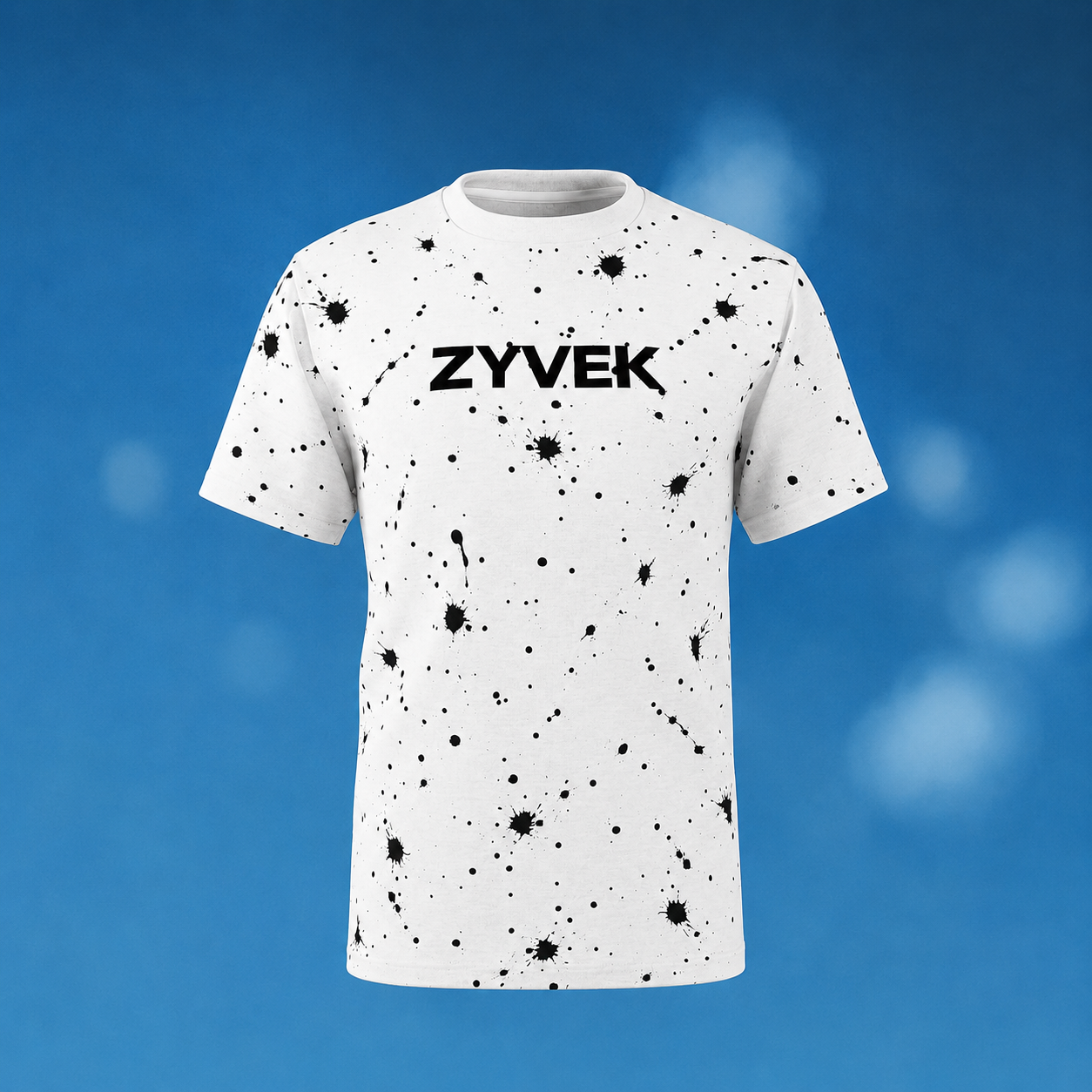 ZYVEK InkSplash T-Shirt – Artistic Minimalist Streetwear Tee