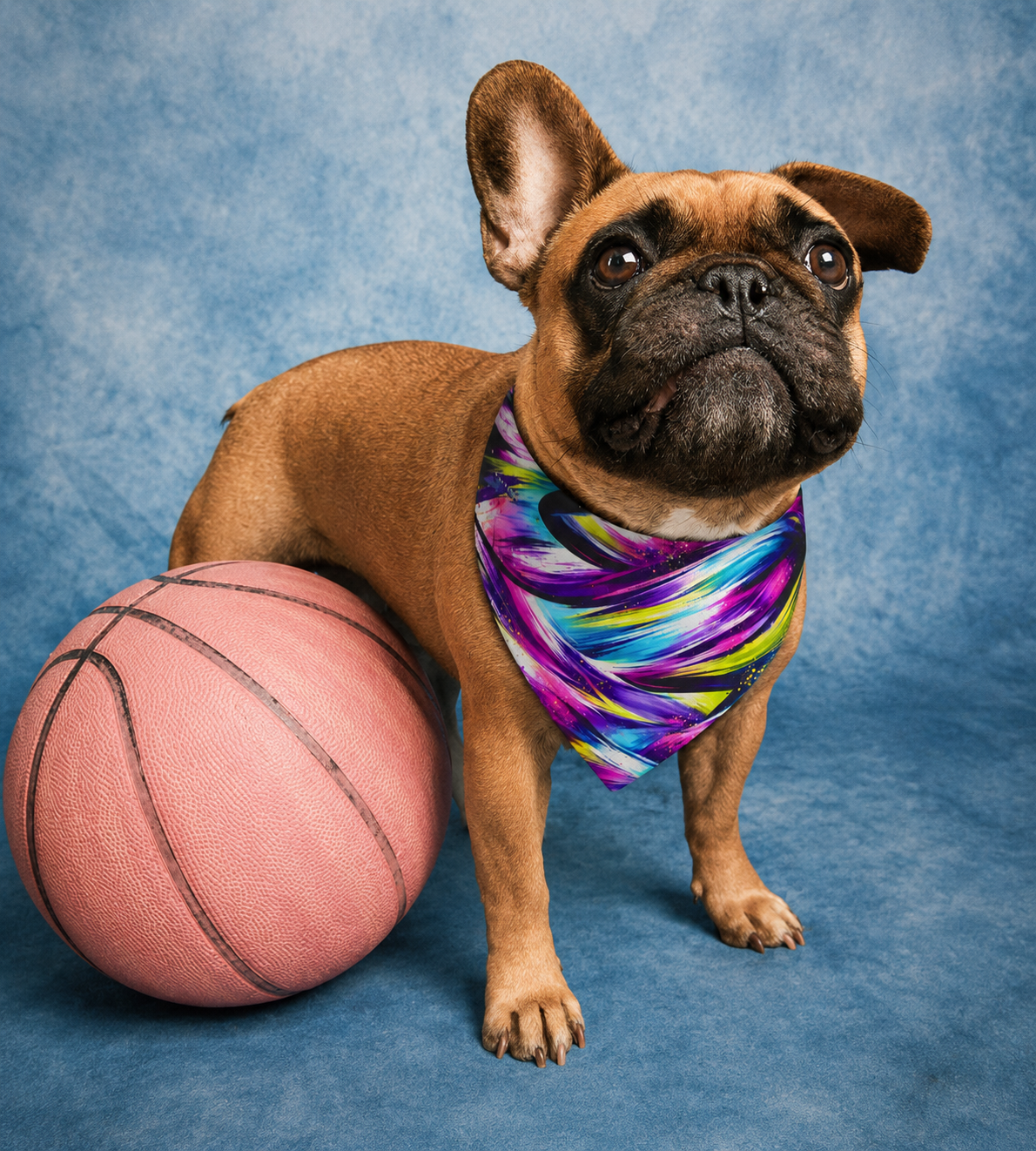 ColorWave Dog Bandana Collar – Vibrant Stylish Pet Accessory