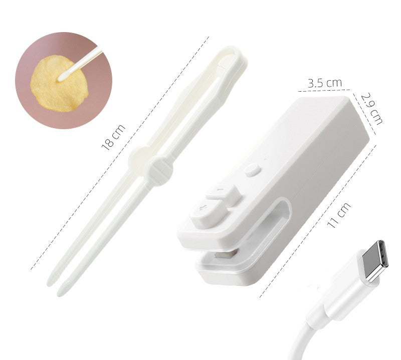 Mini Machine à Sceller Portable – Ferme Sachets & Aliments Facilement | Rechargeable USB