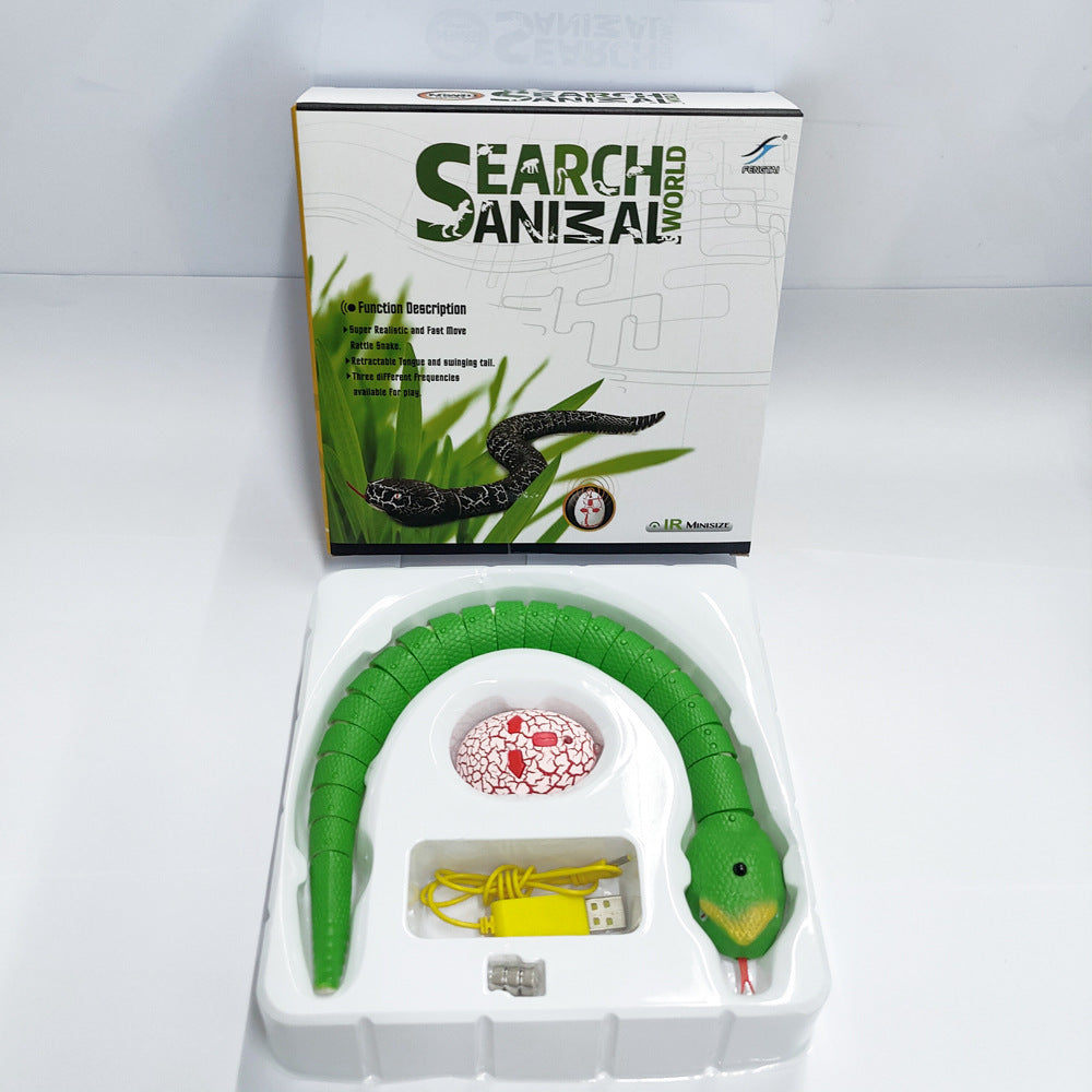 Smart Sensing Interactive Snake Toy for Cats – USB Rechargeable Automatic Pet Toy.  remote control